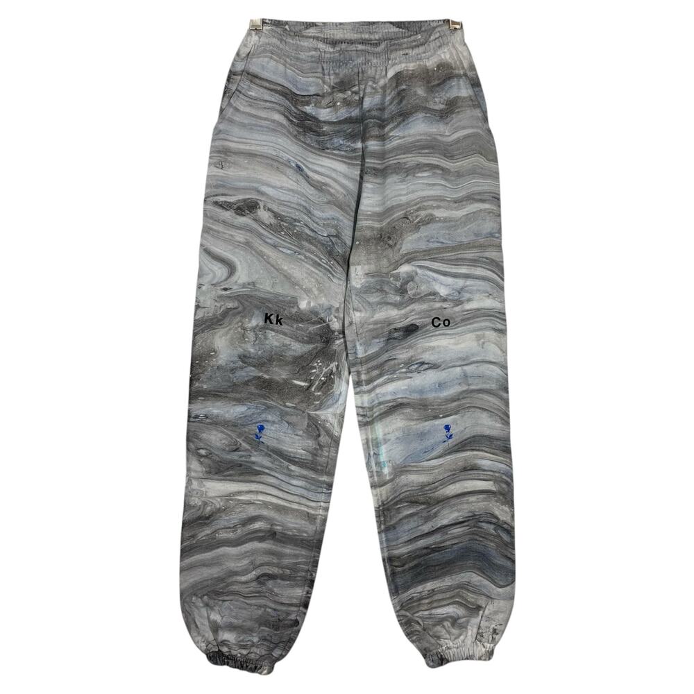 KkCo Crescent Sweatpant In Marbled Dye Women’s Size XS Lounge loungewear funky - Picture 1 of 13